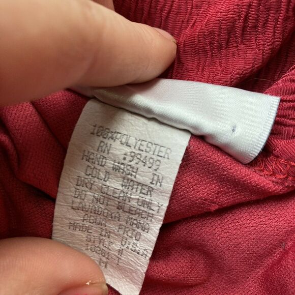 JPLA Shirt Sz M Fish Hawaii Surf Tropical Red Black Summer Vintage Womens - Picture 8 of 8